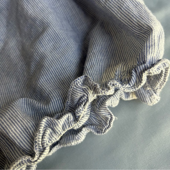 Brandy Melville blue and white striped Carly tank - Picture 2 of 4